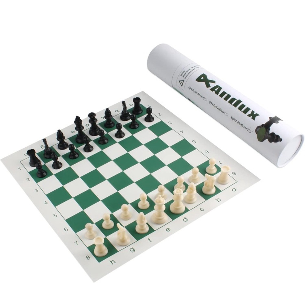 Classic Chess Set with Green Board
